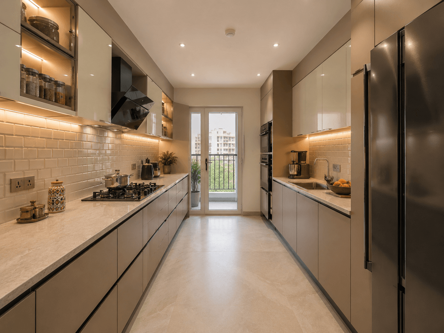 Parallel Kitchen — modular kitchen layout