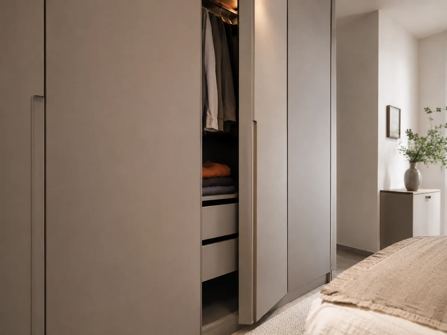 Matte Laminate — wardrobe finish