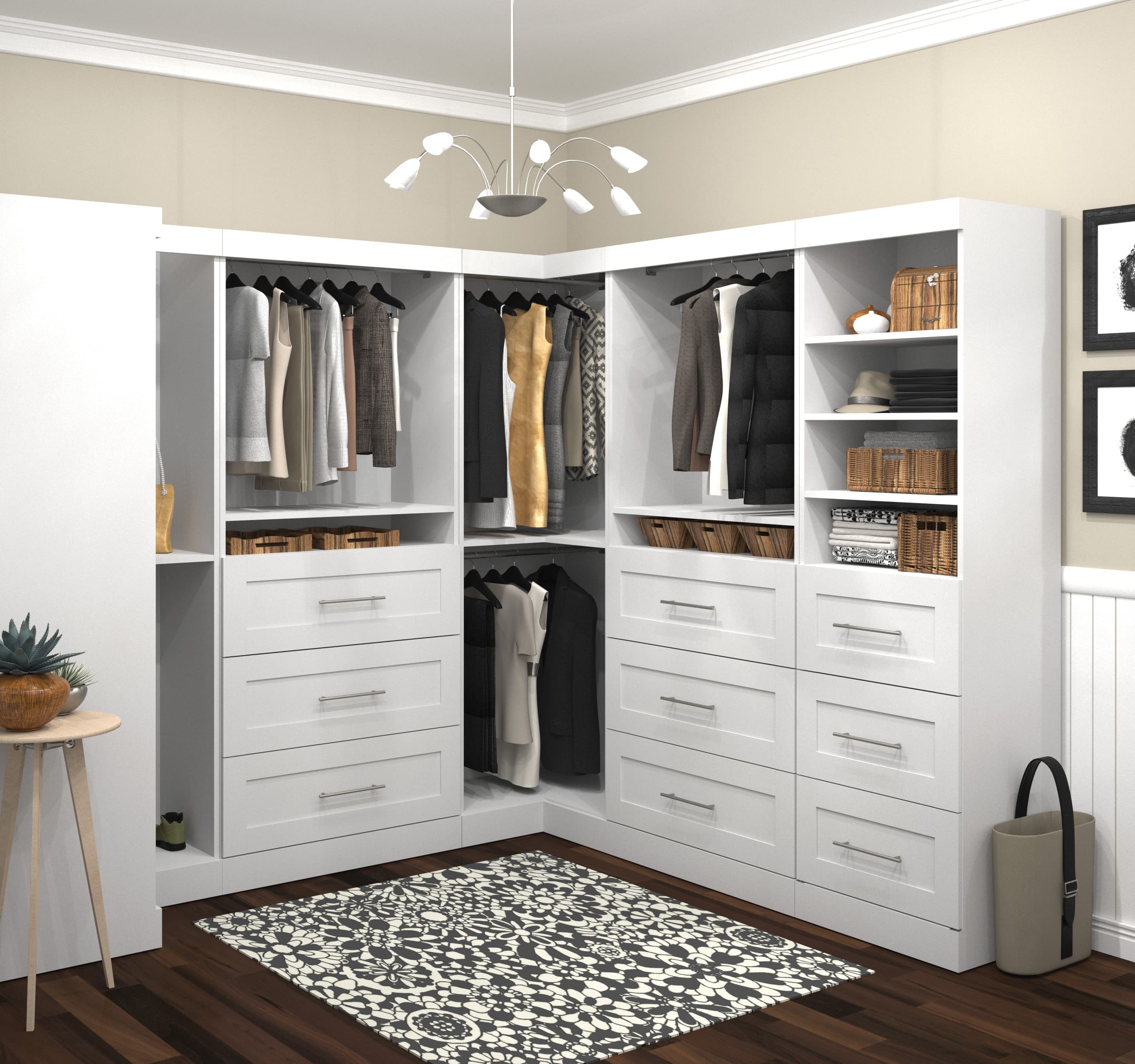 L-Shaped Wardrobe wardrobe design for bedroom