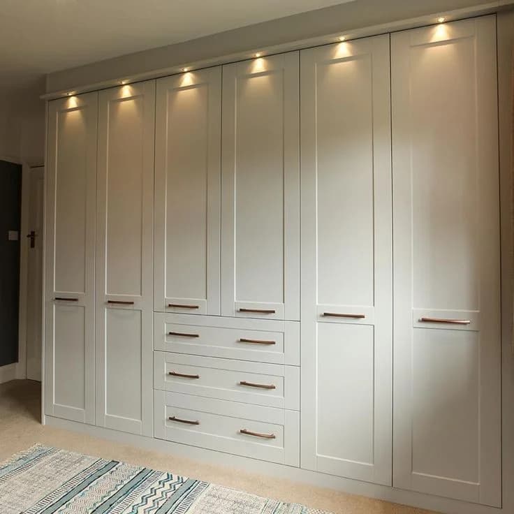 PU Finish wardrobe finish for modern bedroom
