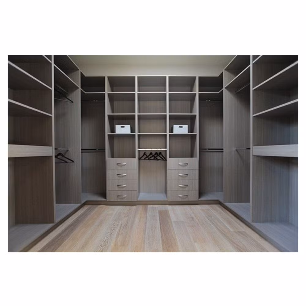 Natural Wood Veneer wardrobe finish for modern bedroom