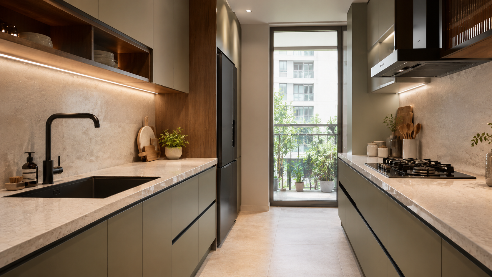 Parall Kitchen Layout Parallel Kitchen Layout Design Guide | ARITSAN