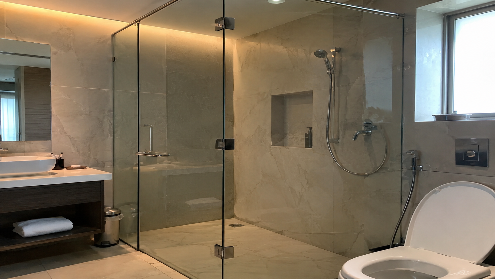 Frameless Shower Cubicle