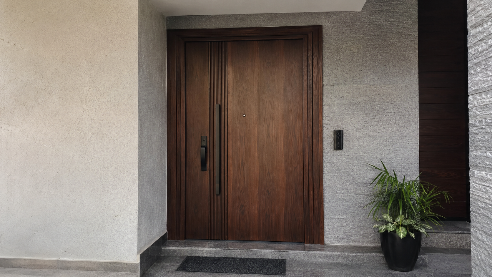 Steel Entrance Door — Villa